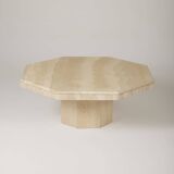 Travertine coffee table