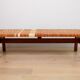 A vintage mid-century Danish Borge Mogensen 5272 rattan coffee table/bench