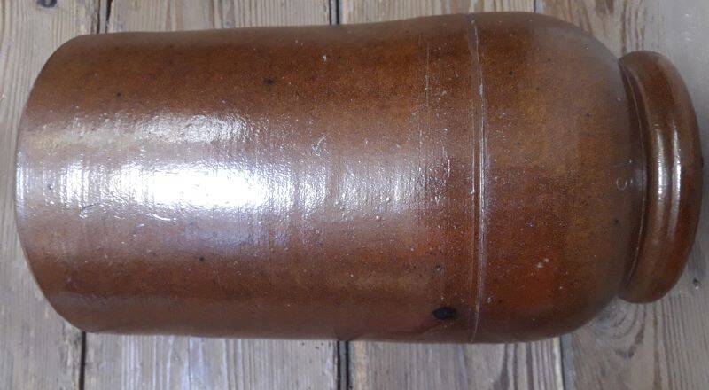 Pot grès terre vernissée H45 conserve ancien