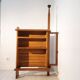 Swivel bar cabinet in oak Guillerme and Chambron for Notre Maison 1970