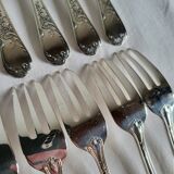 12 silver-plated dessert forks Guildar