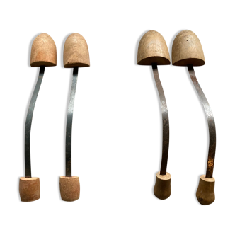 Set of 2 pairs of old shoe trees