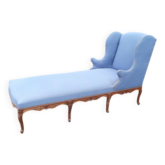 Ancienne méridienne duchesse chaise longue style Louis XV