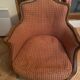 Lot of 2 low bergère cabriolet armchairs in Louis XV style.