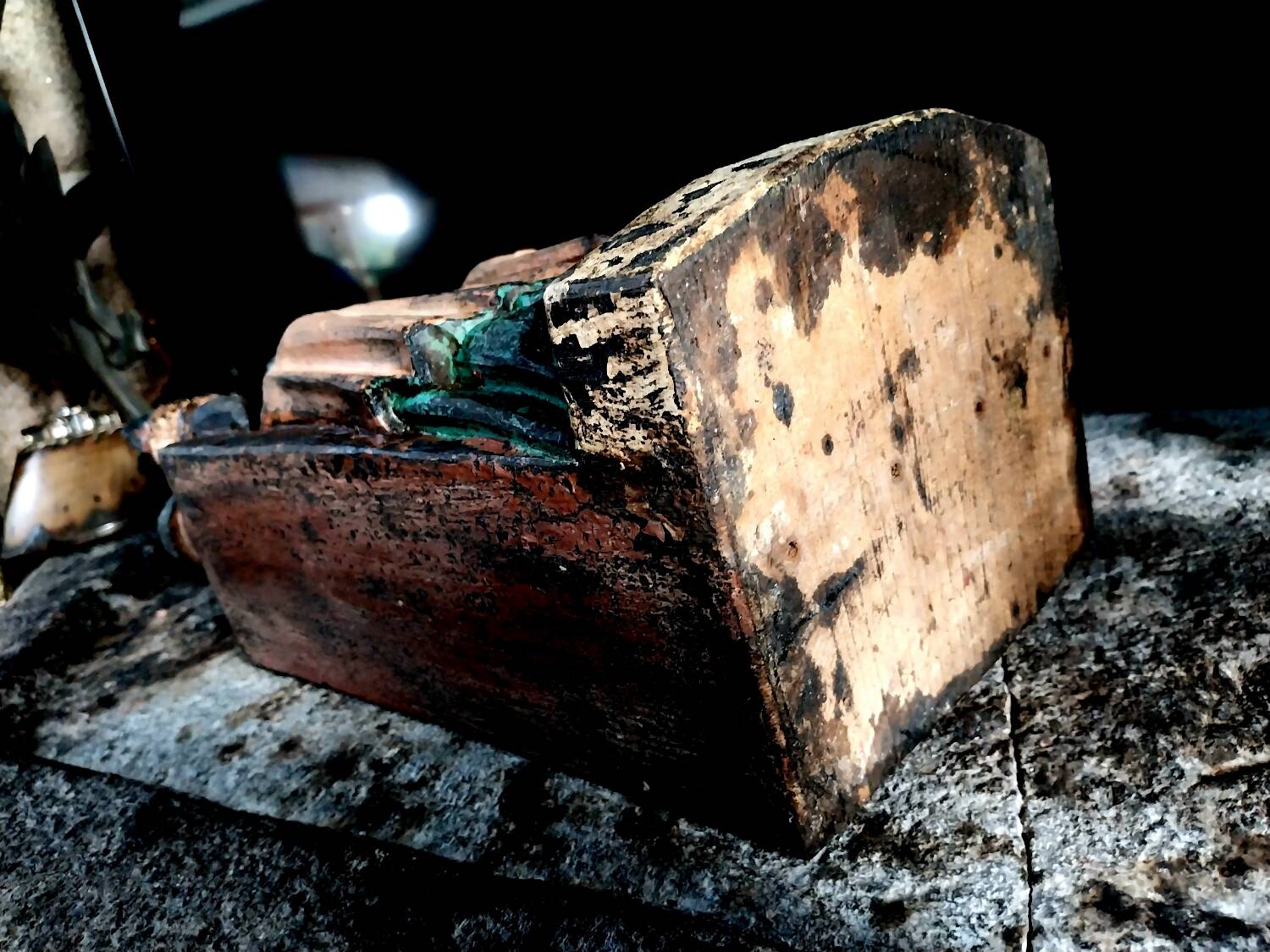 Religious sculpture, saint from the 17th century.