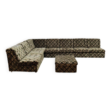 Vintage design modular lounge sofa 'Checkered'