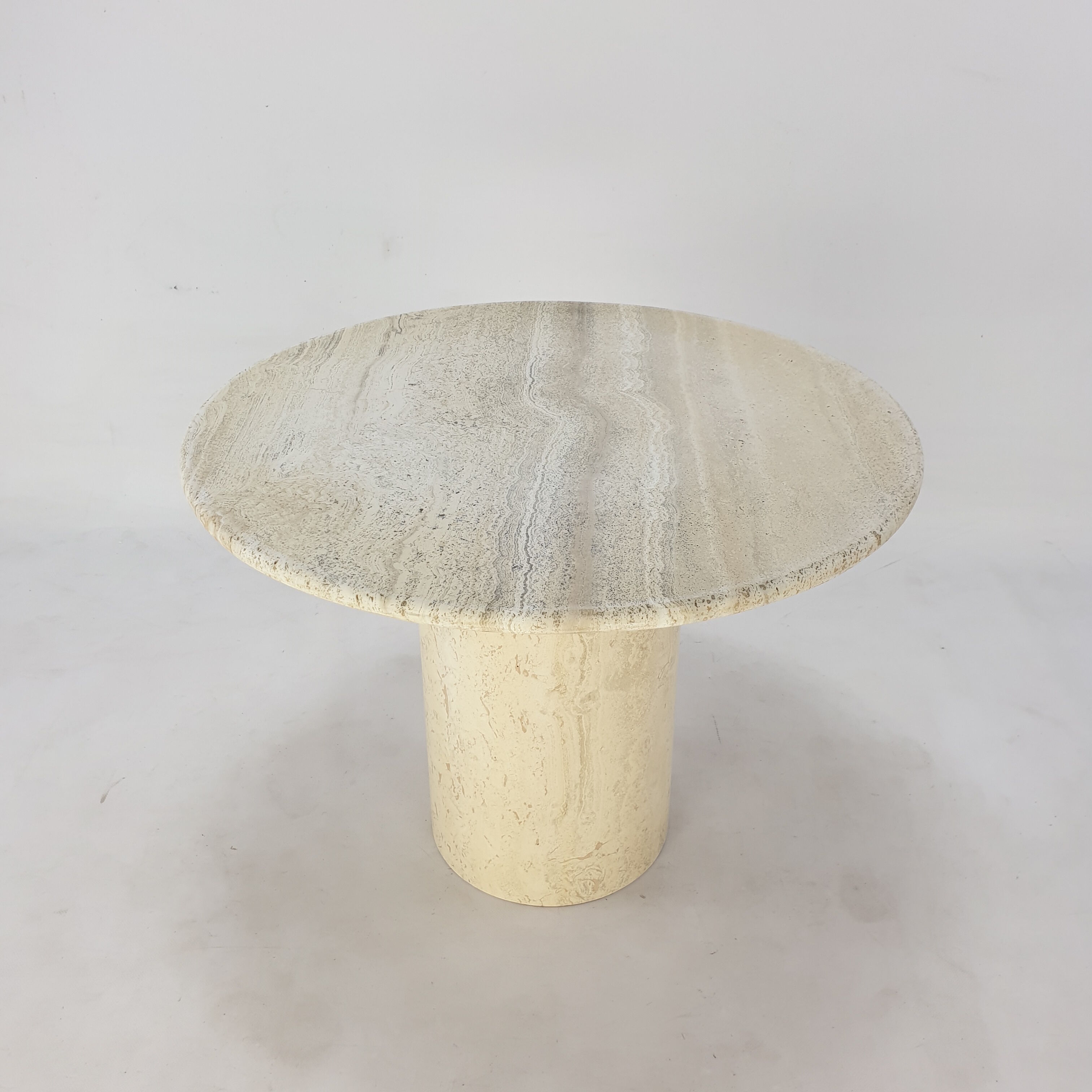 Italian Travertine Coffee Table, 1980s