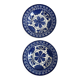 Set of two Choisy Le Roi ironstone plates.