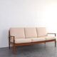 Mid-Century Danish Teak & Wool Sofa by Grete Jalk for France & Søn