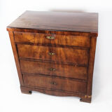 Empire chest of drawers with four drawers of mahogany, 1840s