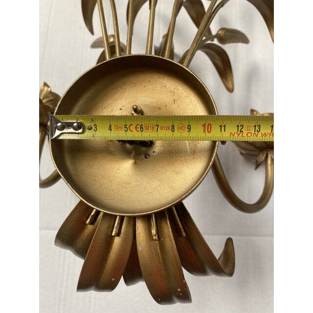 Contemporary gold florentine wrought iron ears wall lamp