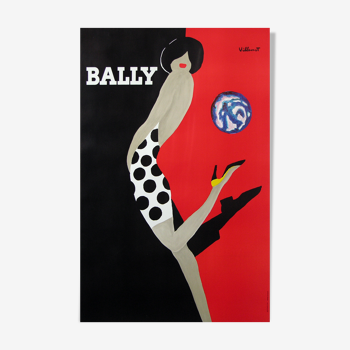 Villemot Bally the women's football 116x171 cm poster year