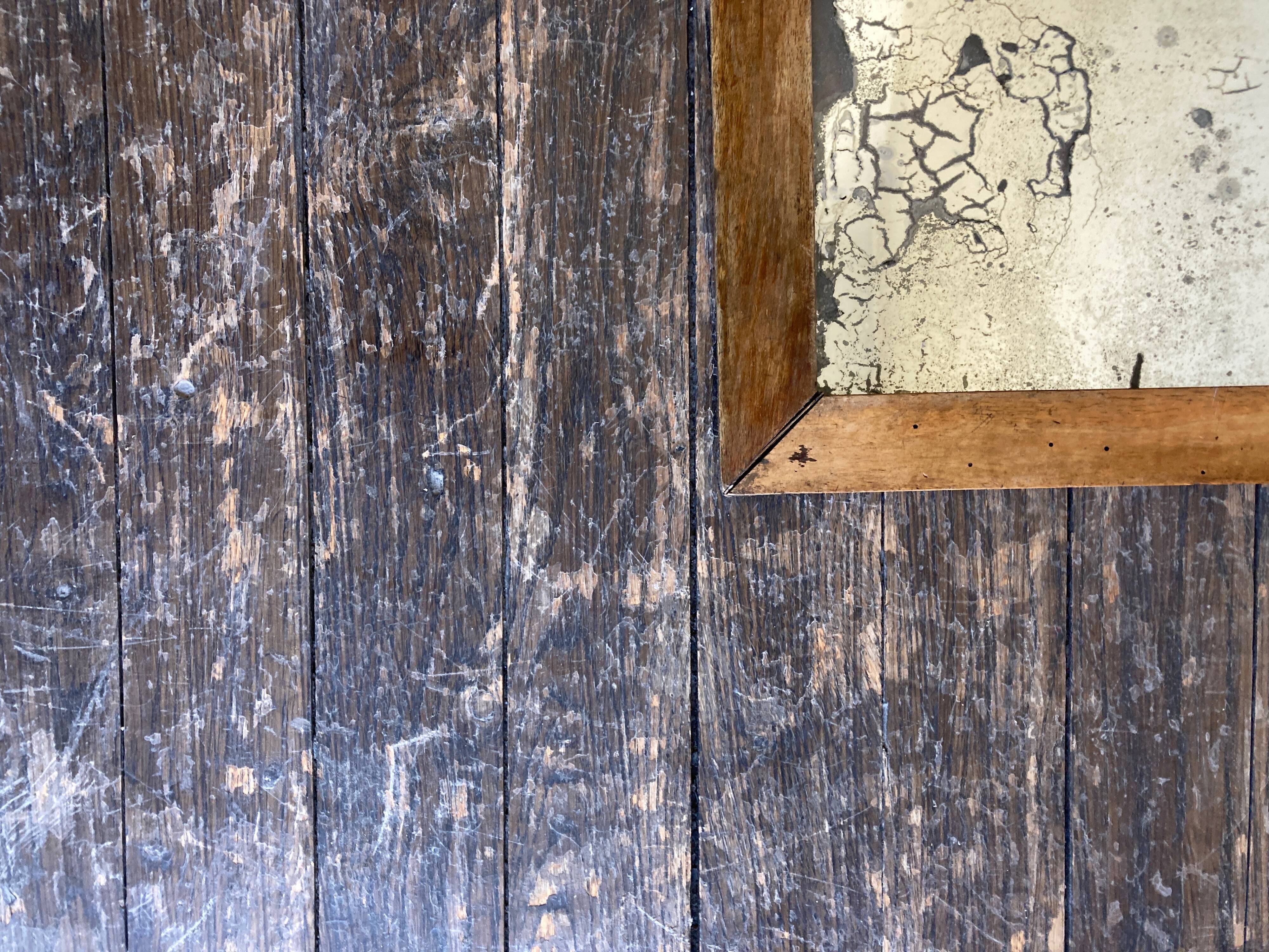 19th mirror with mercury glass 26x33cm