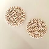 Pair of shell trivets