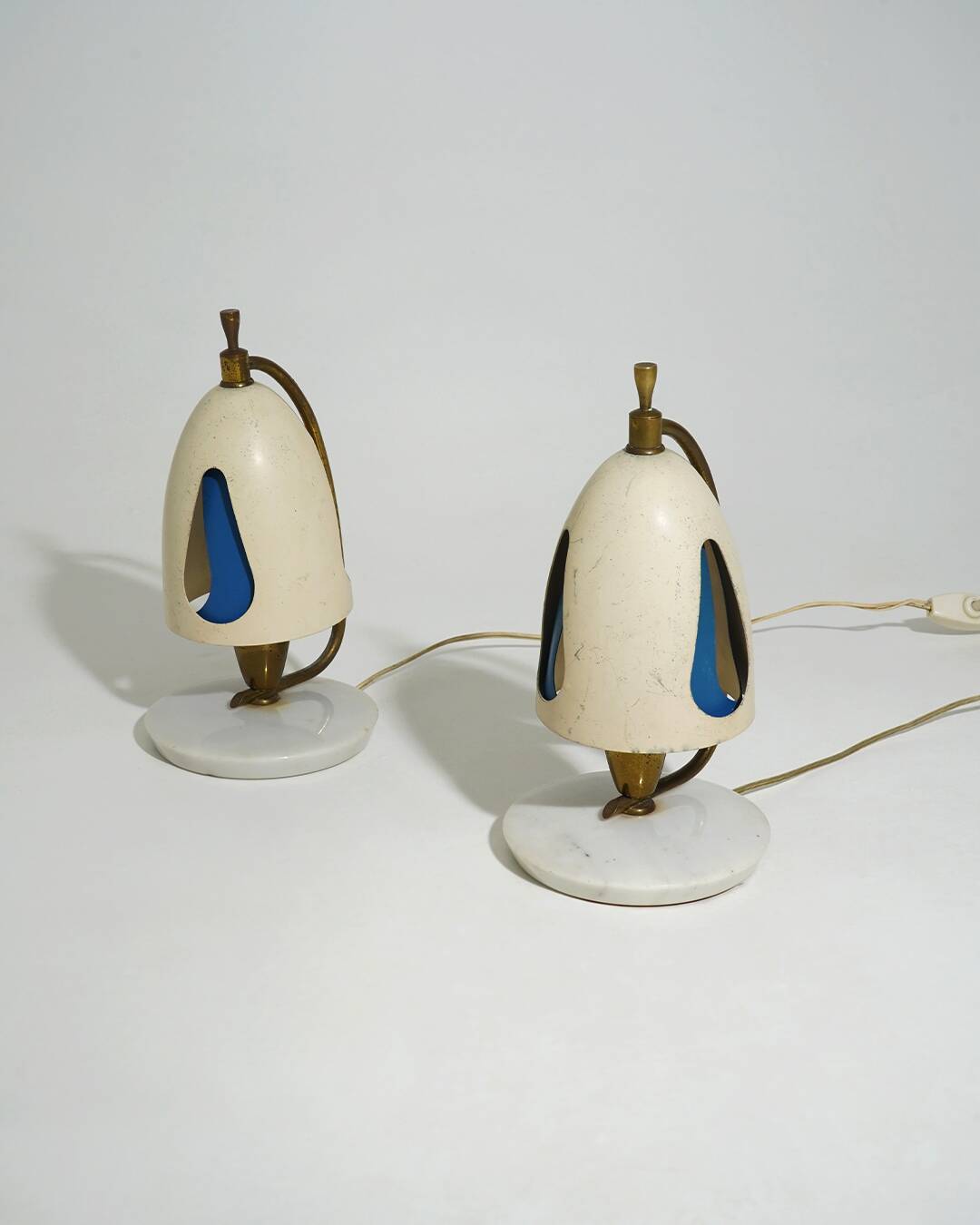 Paire de lampes de table par Angelo Lelii, Arredoluce, années 1950