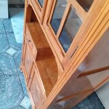 Louis XV style rosewood marquetry display case