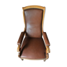 Leather voltaire armchair
