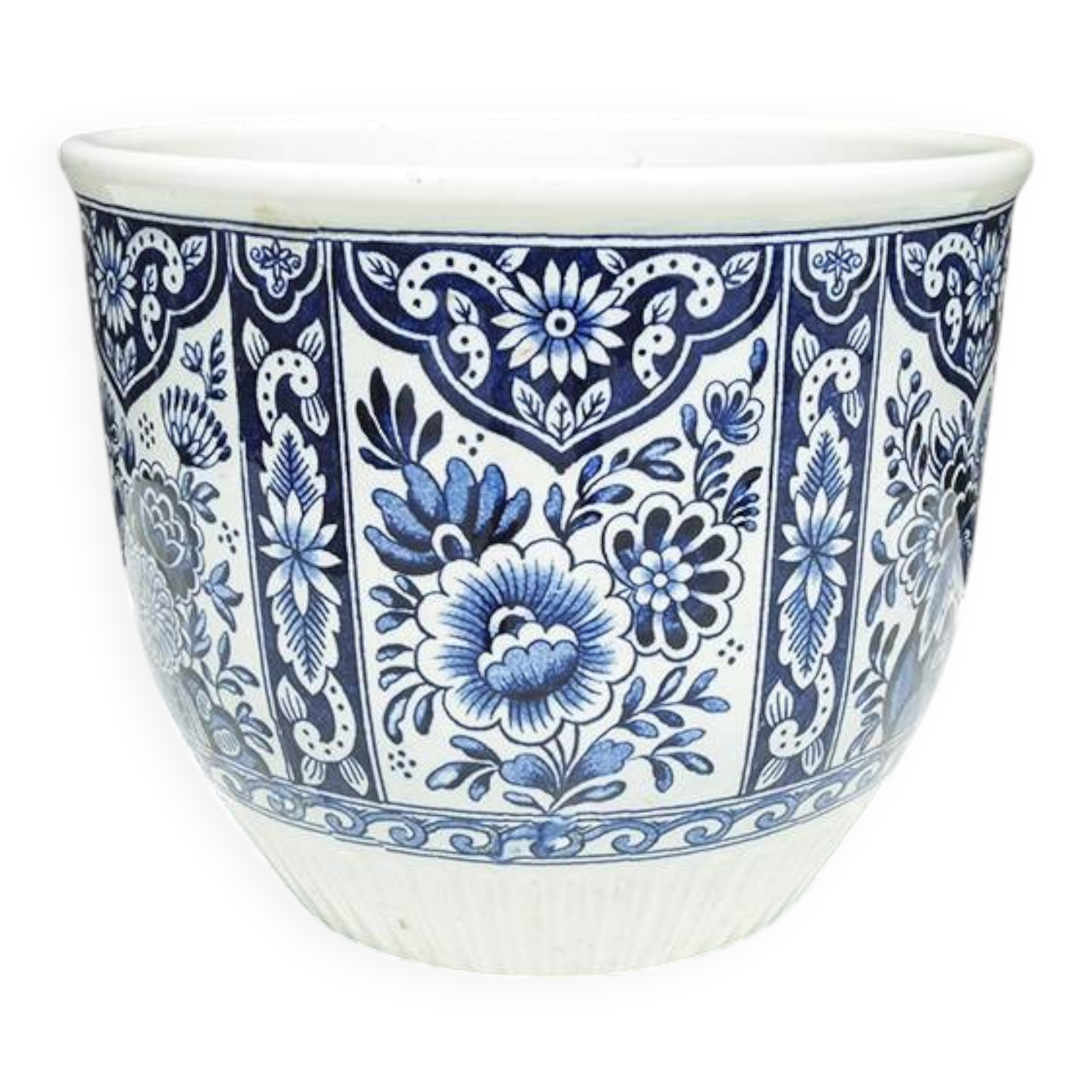 Former Royal Sphinx flowerpot Masstricht Delfts