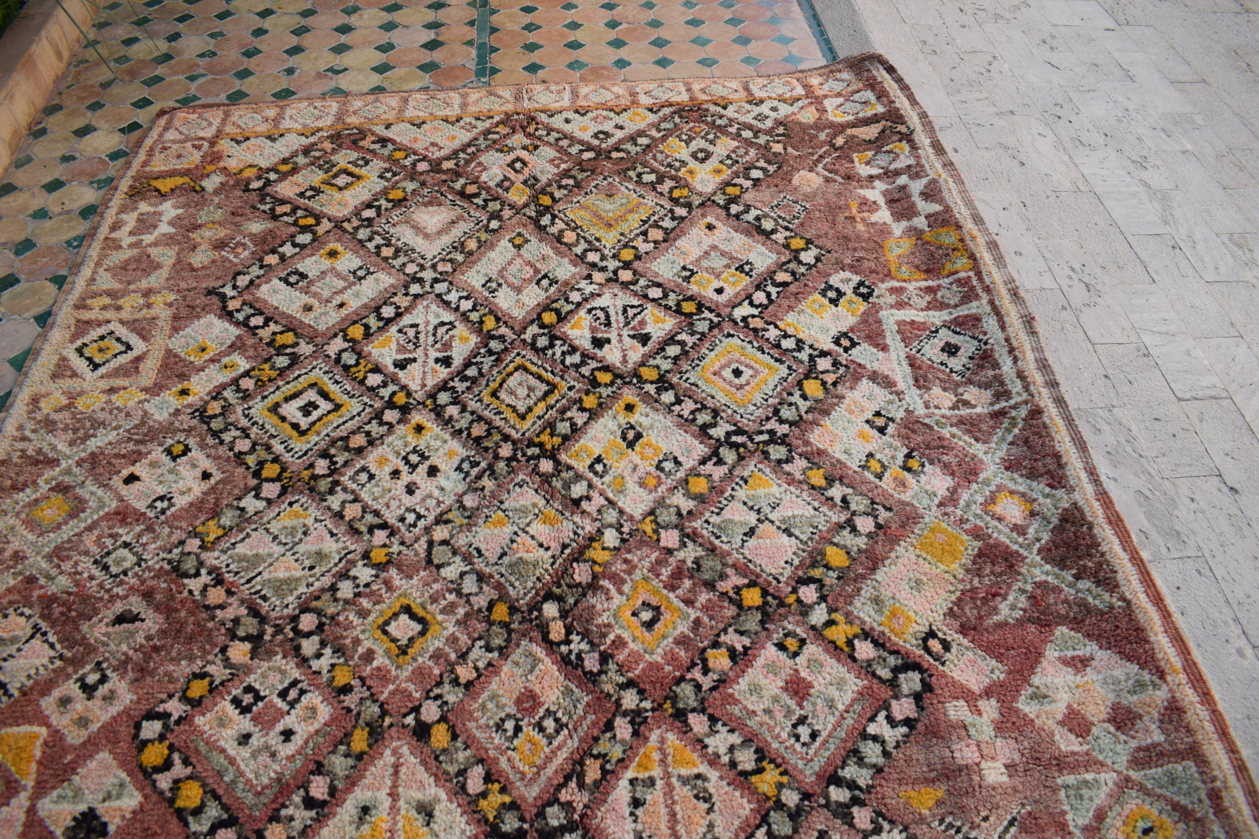 Vintage Moroccan Berber rug