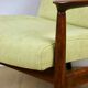 GFM-64 armchair, design by Edmund Homa from the 70s, yellow lemon lime