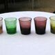 5 gobelets vintage en verre bullé de Biot
