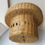 Wicker bottle holder basket