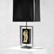 Modernist Gilt Table Lamp by Philippe Cheverny, France, 1970s