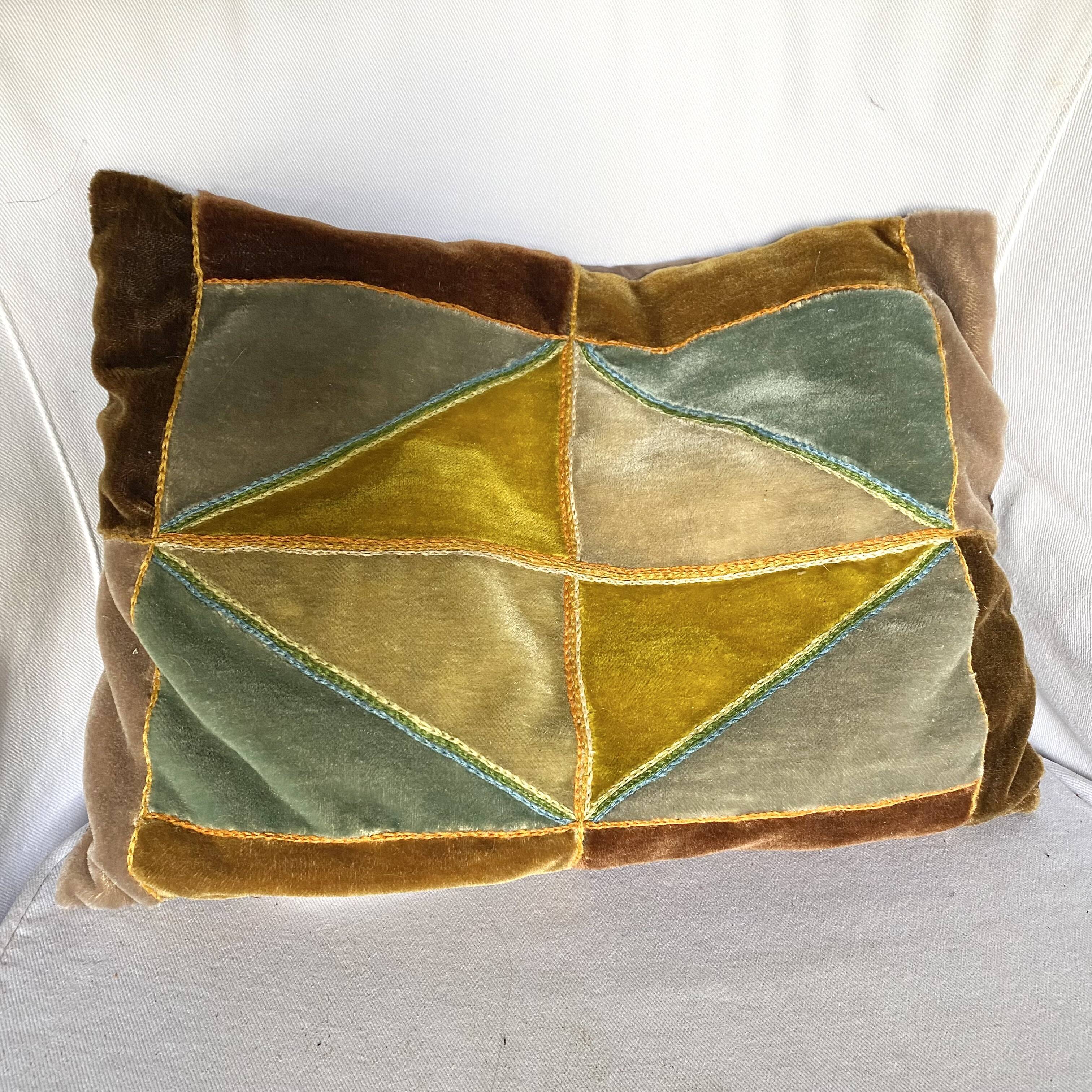 Vintage velvet cushion