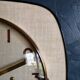 Horloge formica vintage murale silencieuse "Jaz crème"
