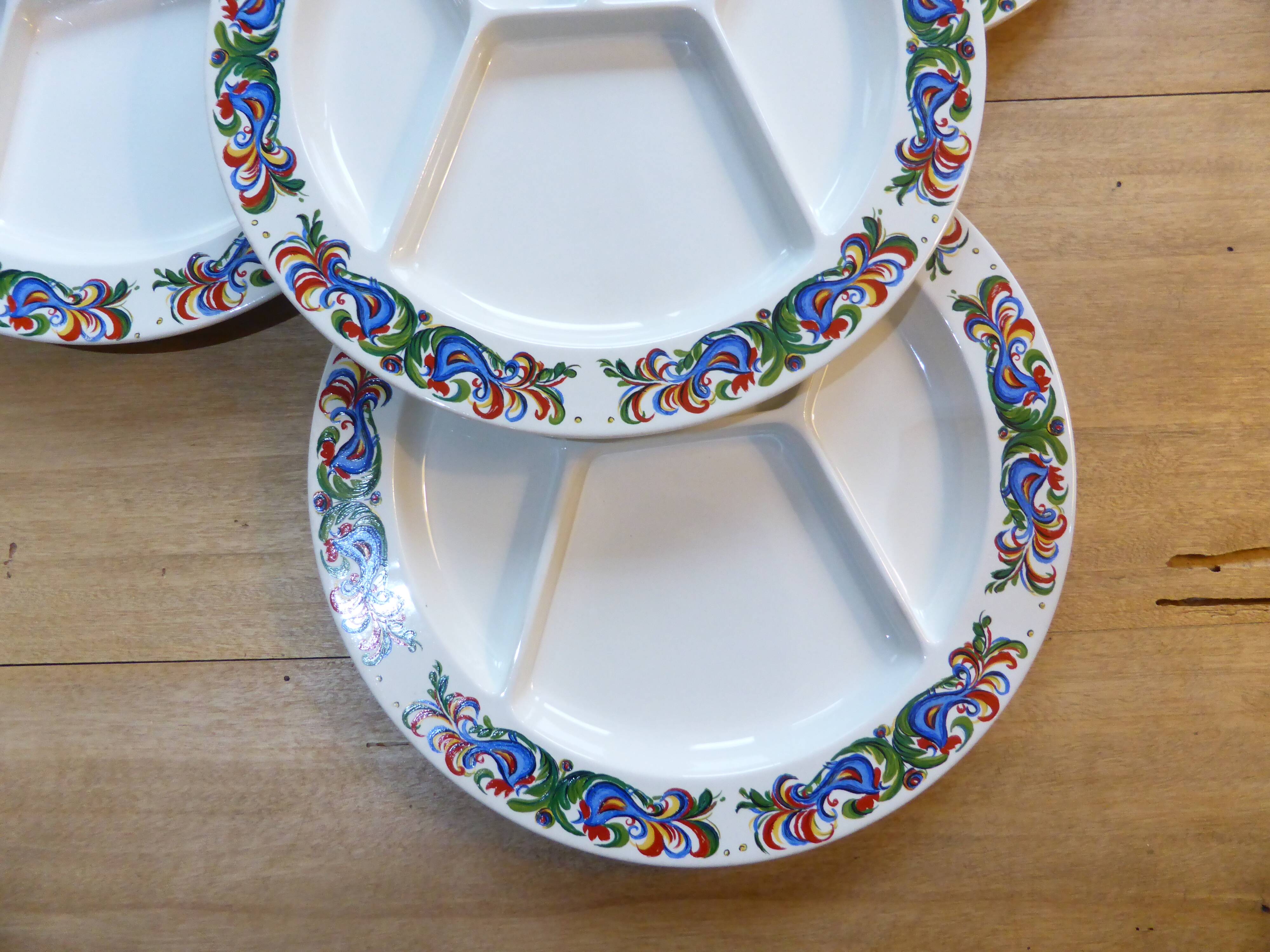 4 fondue plates Villeroy & Boch 191225