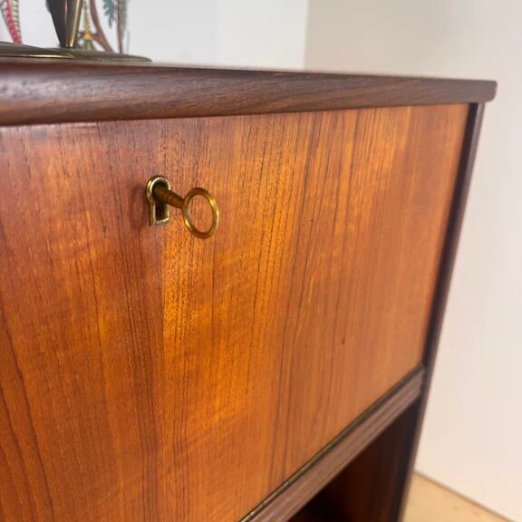 Vertical Danish teak sideboard, 1960s