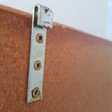 Cloakroom entrance shelf with rattan mirror