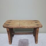 Tabouret enfant en chêne brut