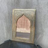 Moroccan brass mirror 19x28cm