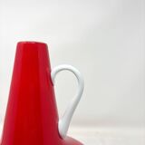 Vase rouge en opaline Empoli