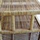 Vintage rattan serving table