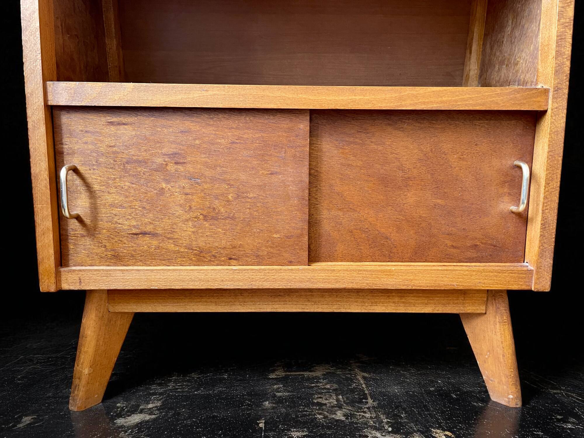 Secrétaire vintage pieds compas en bois
