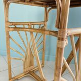 Garden lounge set Art deco in rattan and wicker