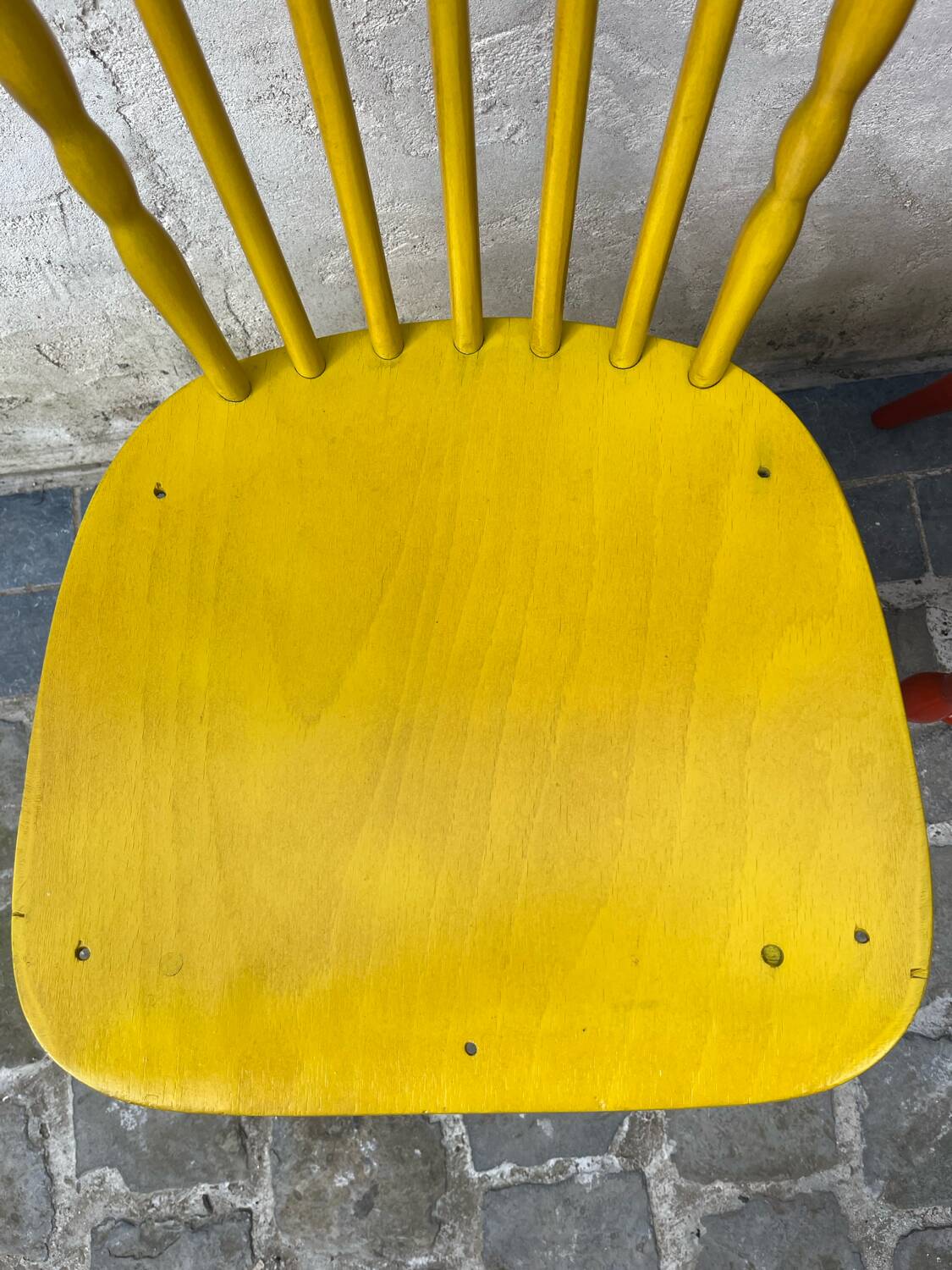 Mustard yellow Baumann chair