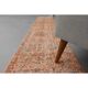 1970s Turkish Hand-Knotted Wool Cotton Orange Runner Rug 60x293