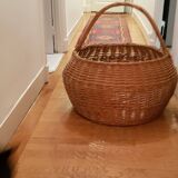 Panier coffre en rotin