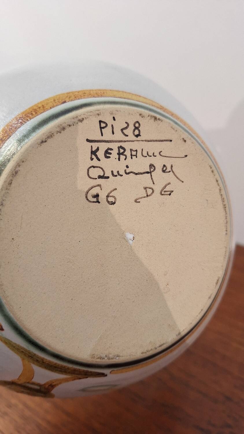 Keraluc Quimper ceramic jug