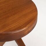 Iconic Pierre Chapo model S31 stool in elm wood, France 1974