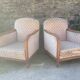 Pair of beech armchairs 1930