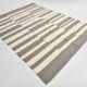 7x9 Kilim Grey & Beige Flatweave Vintage Kilim Rug,Area Kilim Rug,204x27 cm