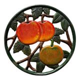 Cast iron trivets Apples
