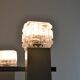 Lustre cubique maison sciolari 4 feux chrome années 70
