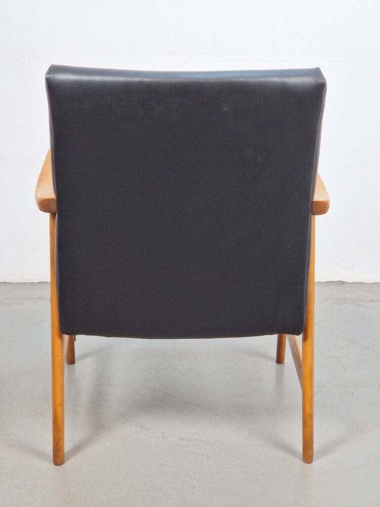 Vintage Beech Armchair from De Ster Gelderland, 1960s