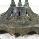 Art Deco bistro table, garden table on cast iron base