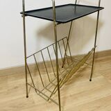 Perforated metal magazine rack